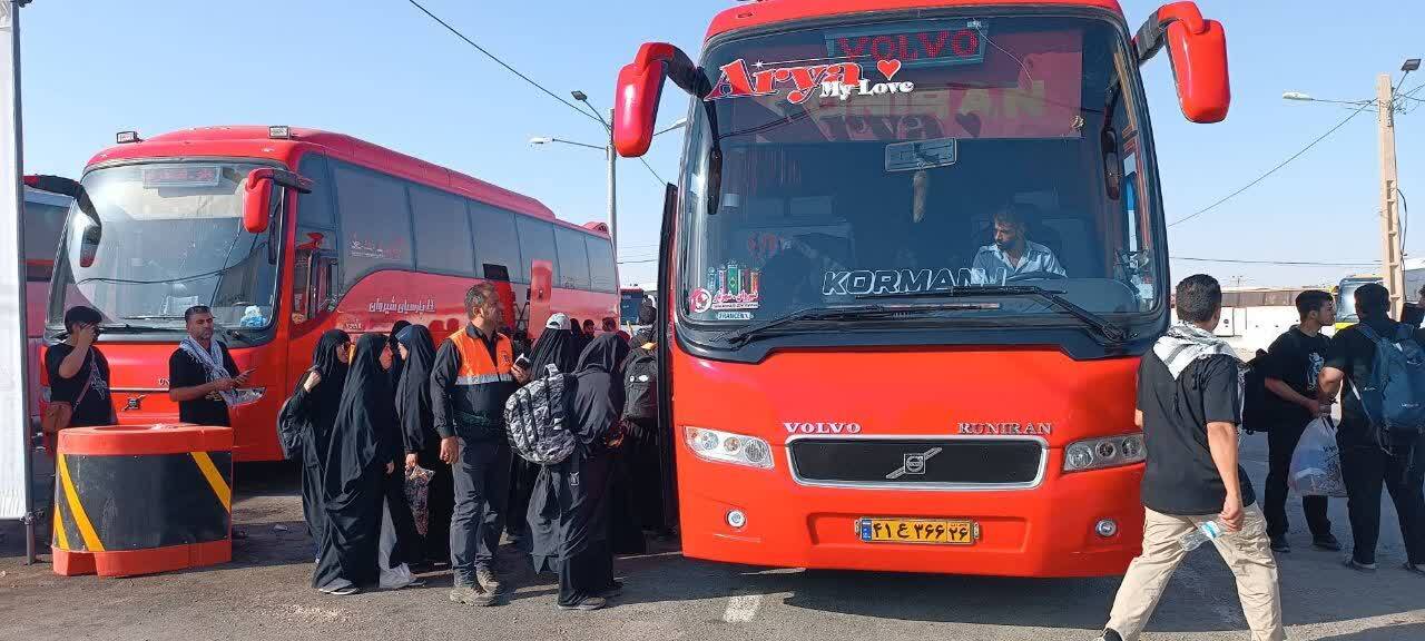 بازگشت هزارو ۳۱۳ زائر اربعین خراسان شمالی از مرز مهران با ناوگان عمومی