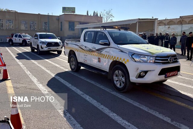 آماده‌باش زمستانی پلیس و امدادگران یزد/۹۶ تیم در محورهای برف‌گیر مستقر شدند