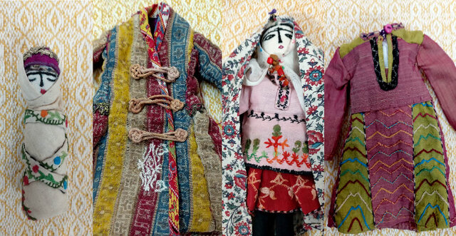 جانِ نخ و دوخت در پیکر «اعلا» و «رعنا»؛ عروسکهای قجری از صندوق تاریخ بیرون آمدند