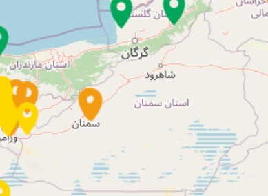 کیفیت ناسالم هوای سمنان برای گروه های حساس