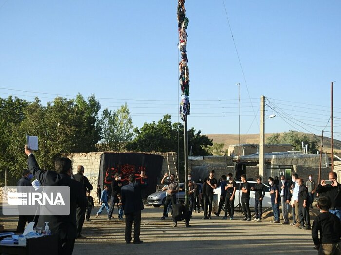 نخل، علم و سنگ؛ رموز پر شور عزاداری در خراسان‌شمالی