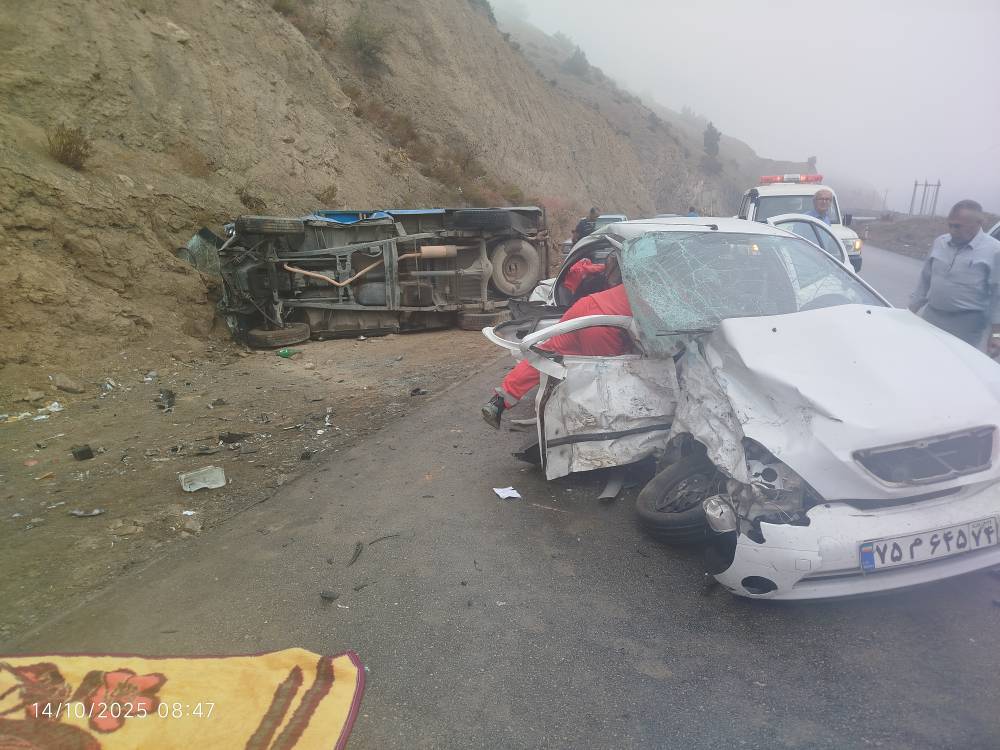 تصادف مرگبار در جاده فولادمحله به کیاسر