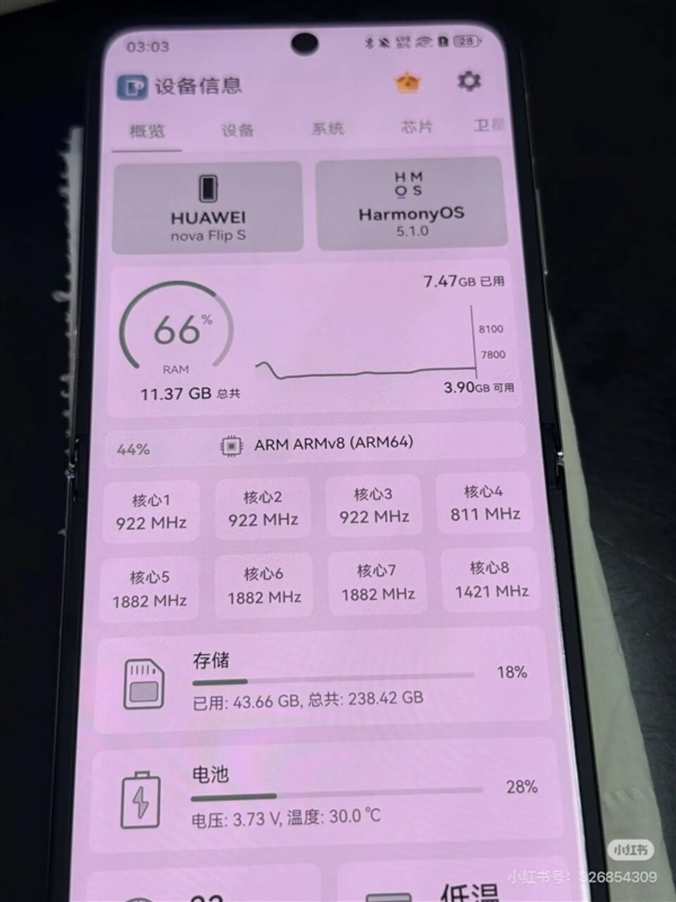 مشخصات فنی تراشهی گوشی هواوی نوا فلیپ اس