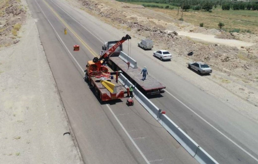 نصب ۱۳ کیلومتر نیوجرسی در محور‌های مواصلاتی ایلام