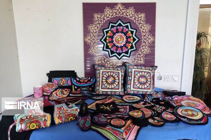 احیای هنر «سوزن‌دوزی» در دستان خلاق بانوی شیروانی