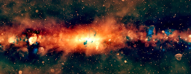 کهکشان راه شیری رنگ عوض کرد / نقشه جدید از کهکشان ما، در نوری که چشم انسان نمیبیند!